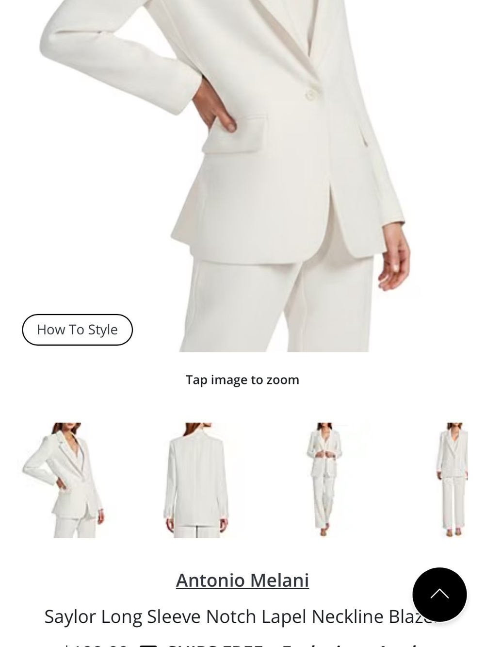 ANTONIO MELANI Off-White Open Blazer/Cardigan